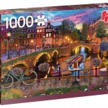 JUMBO puzzle: Amszterdam vízi csatornái – 1000 darab