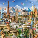 Educa Miniatűr puzzle Európa szimbólumai 1000 darab