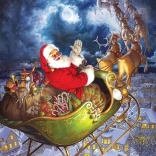 Puzzle Vidám karácsonyt mindenkinek 1000 darabbal a Cobble Hilltől