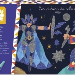 Janod Színes homok csillámokkal Hősök