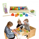 Nagy fa fűzős Montessori készlet a Masterkidz-től