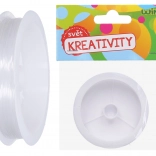 Átlátszó nejlonszál gyöngyfűzéshez 0,6 mm, 14 m