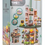 Gyerek szupermarket fény- és hangfunkciókkal + kiegészítők