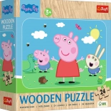 Fa puzzle PEPPA MALAC 24 darab
