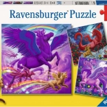 Ravensburger puzzle Mítikus uralkodók 3×49 darab
