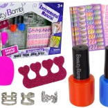 Gyerek körömdíszítő készlet színes lakkokkal és matricákkal