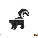 Csíkos borzfüzér műanyag figura 5 cm