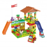 L-W Toys junior farm kockák – építőkészlet a legkisebbeknek, 120 db