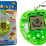 Elektronikus TAMAGOTCHI játék zöld, rövid lánccal