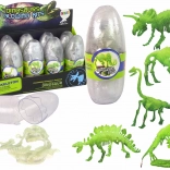 Világító 3D mamut csontváz műanyag tojásban