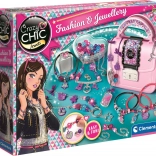 Crazy Chic ékszerkészítő szett kézitáska alakú ékszerdobozzal