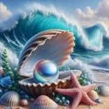 Gyémántmozaik – Kagylós tengerpart