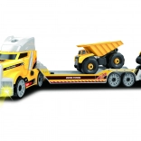 Csavarozható autó vontató építőgépekkel, 62 cm, fényekkel és hangokkal