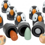 Small Foot Safari színes memóriajáték – fából készült, dobókockával