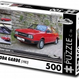 RETRO-AUTA Puzzle Škoda Garde 1983 500 darab