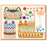 Djeco: Mozaikás Sütitál Készlet