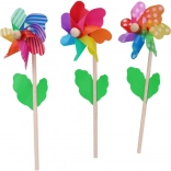 Fa szélkerék 12 cm, 3 fajta