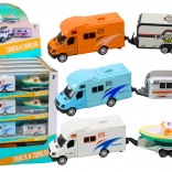 Játék Terepjáró Autó Hajóval Vagy Lakókocsival Fém Meghajtás