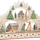 SMALL FOOT karácsonyi fa ablakív fényekkel és dallammal