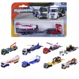 Fém teherautó pótkocsival, 20 cm