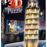 Ravensburger Világító 3D puzzle Éjszakai kiadás Pisai ferde torony
