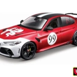 Fém autómodell 1:18 BBURAGO Alfa Romeo Giulia GTAm piros