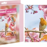 Gyémántszemes kirakó – madárka 20 × 20 cm