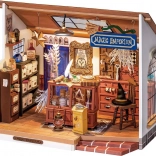 Robotime Rolife DIY mini bolt Kiki boszorkány varázsüzlete LED-del