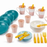 Színes műanyag piknikkészlet