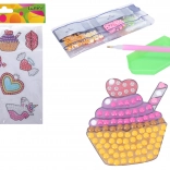 kreatív szett gyémánt matricák mix kövecskékkel