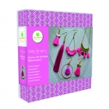 Boho bojtokkal díszített ékszerkészítő kreatív készlet