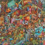 HEYE puzzle 1500 darabos – szórakozás barátokkal, Tiurina (puzzle + poszter)
