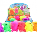 Bolyhos világító mackó 12/db