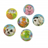 Habugráló labda Állatkák 6 cm