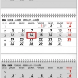 Fali naptár 4 hónapos standard, 2026, összehajtható