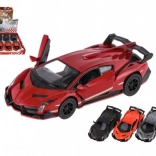 Lamborghini Veneno autómodell fém/műanyag 13 cm húzós