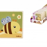 Fából készült képeskönyv gyerekeknek, 8 oldal, 8 × 8 cm