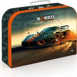 Gyermek laminált bőrönd Autó 34 cm