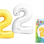 Felfújható lufi 2-es szám, 40 cm