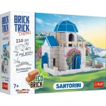 BRICK TRICK Travel Santorini tégla építőkészlet, 210+ elem