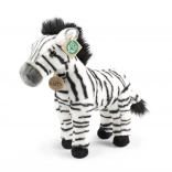 Álló plüss zebra 30 cm, környezetbarát