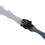 Világító kard oroszlán alakú markolattal – szürke