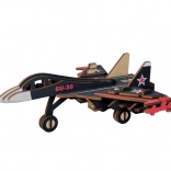Woodcraft fa 3D puzzle harci repülőgép