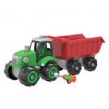 Csavarozható traktor utánfutóval 32 cm