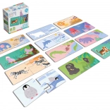 Véééliké párosító puzzle: hol laknak az állatok