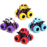 Fém Bigfoot mini autó 9 cm visszahúzós