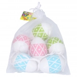Dekoratív műanyag tojások színes 4x6 cm