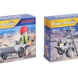 Munkás Figura Talicskával