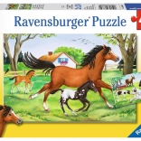 RAVENSBURGER puzzle – A lovak világa, 2×24 darabos