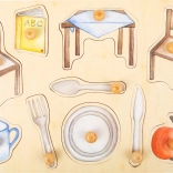 small foot fa puzzle mindennapi tárgyak